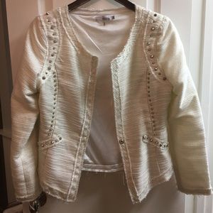 White metallic jacket